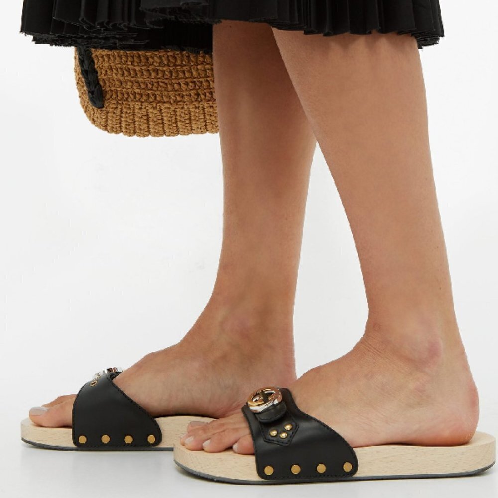 GUCCI Leather Slide Sandal - Picture 6 of 8